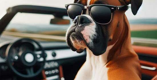 dog in sunglasses